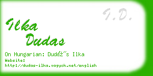 ilka dudas business card